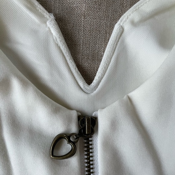 ✨NWT✨Urban Outfitters Kimchi Blue Heart Of The Ocean Sweetheart Mini Dress White - Picture 5 of 6